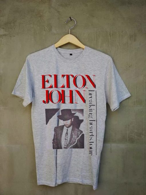 Elton John Breaking Hearts greyT Shirt