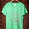 Grandma greent mint v neck woman shirt