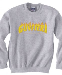 Guy Fieri X Thrasher grey sweatshirts