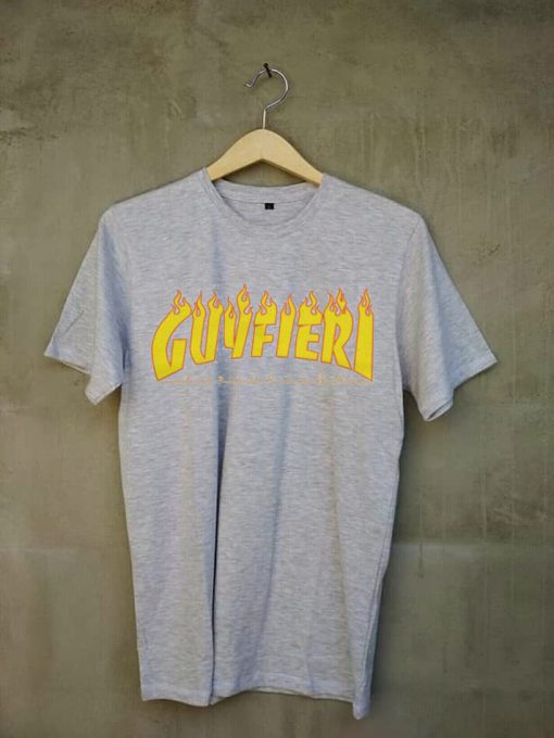 Guy Fieri X Thrasher grey t shirts