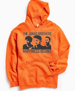 Jonas Brothers Happines begin premium Orange Hoodie