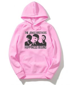 Jonas Brothers Happines begin premium Pink Hoodie