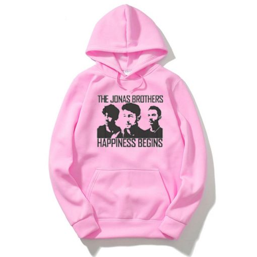 Jonas Brothers Happines begin premium Pink Hoodie