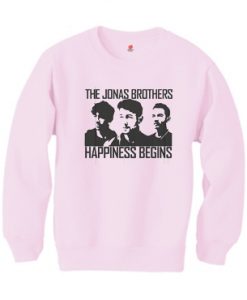 Jonas Brothers Happines begin premium Pink sweatshirts
