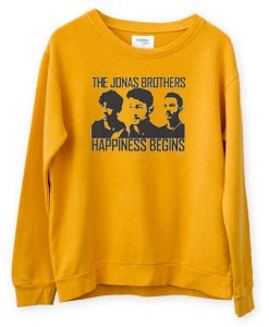 Jonas Brothers Happines begin premium Yellow Sweatshirts