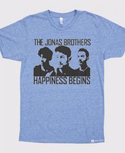 Jonas Brothers Happines begin premium blue sky tees