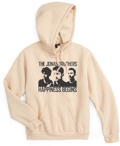 Jonas Brothers Happines begin premium cream hoodie