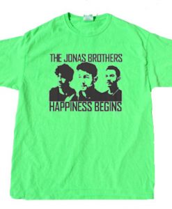 Jonas Brothers Happines begin premium green tees