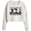 Jonas Brothers Happines begin premium grey crop sweatshirts