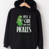 Just a Girl Who Loves Pickles Black hoodie