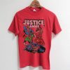 Justice League Drawn Color red tees