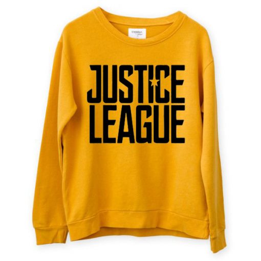 Justice League Exclusive yellow sweatshirts