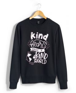 KIND HEART MAKE KIND WORLD Black Sweatshirts