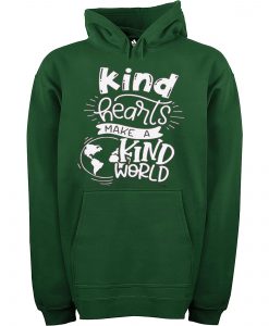 KIND HEART MAKE KIND WORLD Green Hoodie