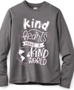 KIND HEART MAKE KIND WORLD Grey Sweatshirts