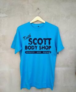 Keith SCOTT Body Shop One Tree Hill Unisex blue tees