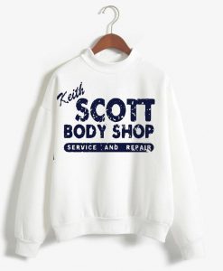 Keith SCOTT Body Shop One Tree Hill Unisex white sweatshirrts