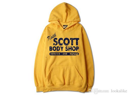 Keith SCOTT Body Shop One Tree Hill Unisex yellow Hoodie