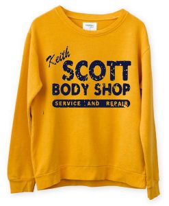 Keith SCOTT Body Shop One Tree Hill Unisex yellow sweatshirrts