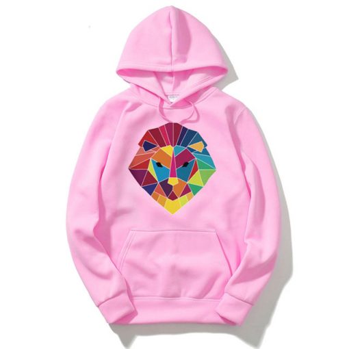 LION pink hoodie