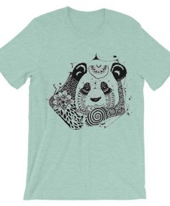 Mandala Panda blue seaT-shirt