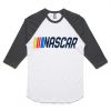 NASCAR White Black Sleeves Ragalan T shirts