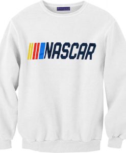 NASCAR white Sweatshirts
