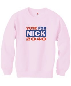 Nick Jonas Running for President Pink sweatshirts