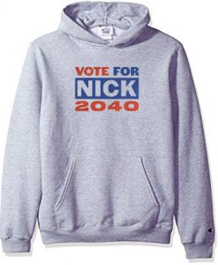 Nick Jonas Running for President grey hoodie