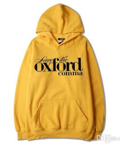 Oxford Comma Yellow Hoodie