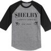 Shelby Company grey black sleeves raglan t shirts
