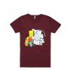 The Simpsons Bart Maroon T Shirt