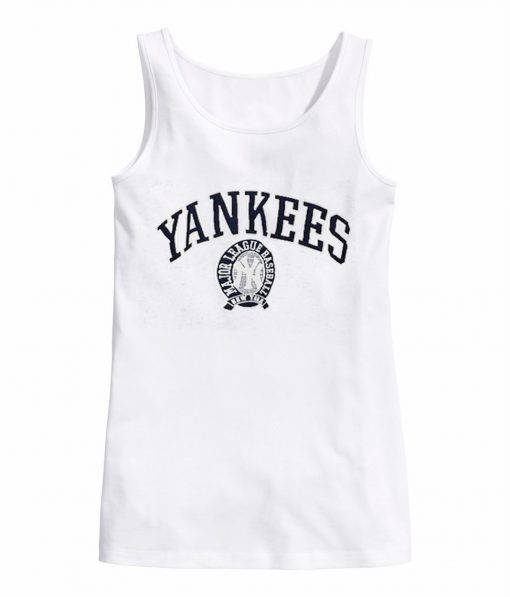 Yankee white tank top