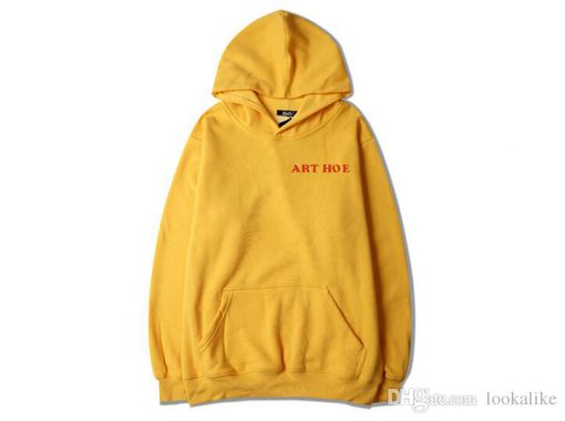 art hoe yellow hoodie
