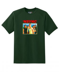 nsync retro grey asphlat green t shirts