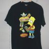 the Simpson Bart Junk Food Black Tshirts
