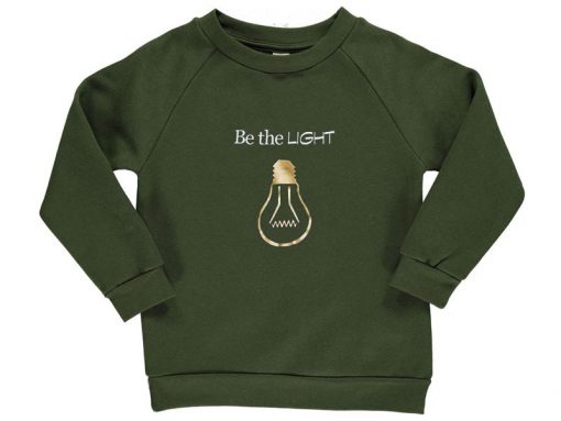 Be Light Green Army Sweatshirts