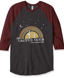 Cactus Club Grey Brown Sleeves Raglan T shirts
