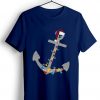 Captain Christmas Anchor Blue Navy Tshirts