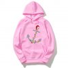 Captain Christmas Anchor Pink Hoodie