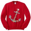 Captain Christmas Anchor Red Sweatshirts