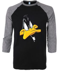 Darkwing Duck Black Grey Sleeves Raglan Tshirts