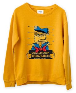 Donald Duck Jailed Yellow Sweatshirts