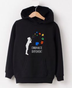Embarace Different Black Hoodie