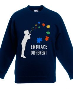 Embarace Different Blue Navy Sweatshirts