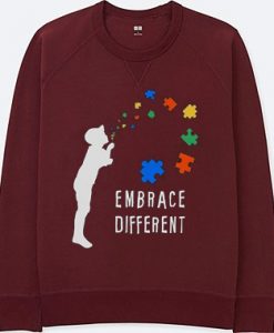 Embarace Different Maroon Sweatshirts