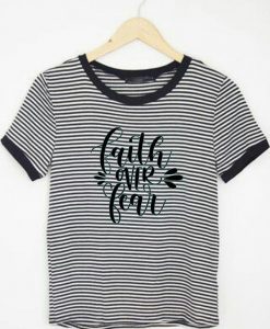 FAITH FEAR zebra ringer tees