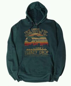 First Annual WKRP FunnyThanksgiving Green Hoodie