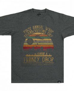 First Annual WKRP FunnyThanksgiving GreyT-shirt