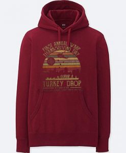 First Annual WKRP FunnyThanksgiving Maroon Hoodie